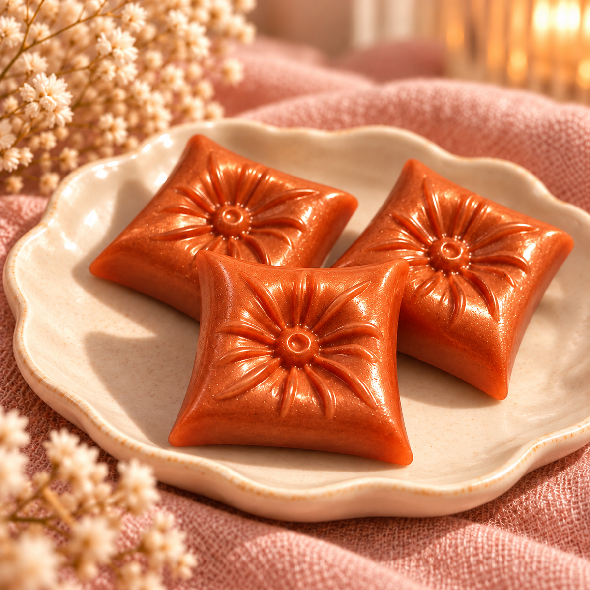 🤍 **Fondant parfumé Coussin