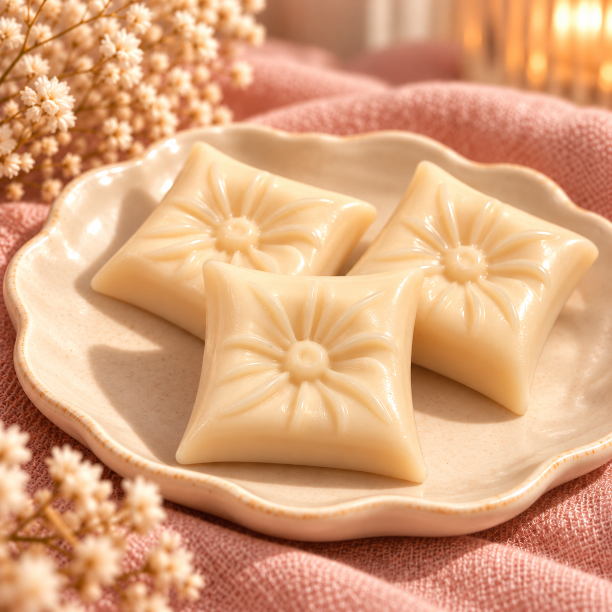 🤍 **Fondant parfumé Coussin