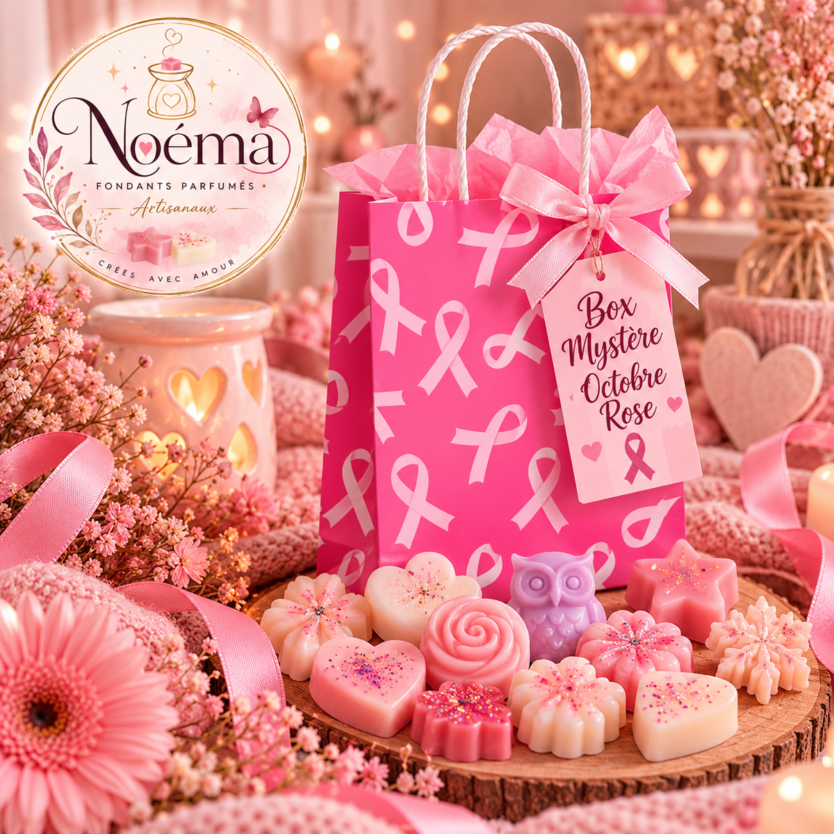 🎀 Box Mystère Octobre Rose – 9 fondants